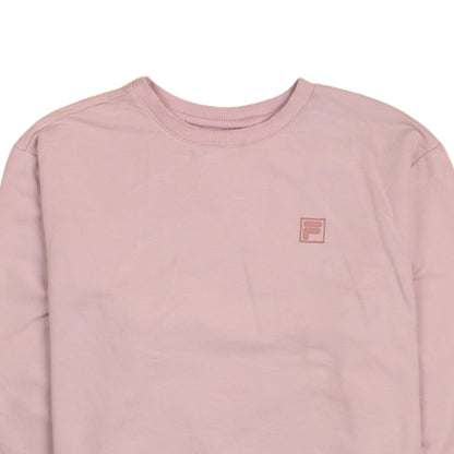FILA Womens Pink Crew Neck Pullover Sweatshirt UK M