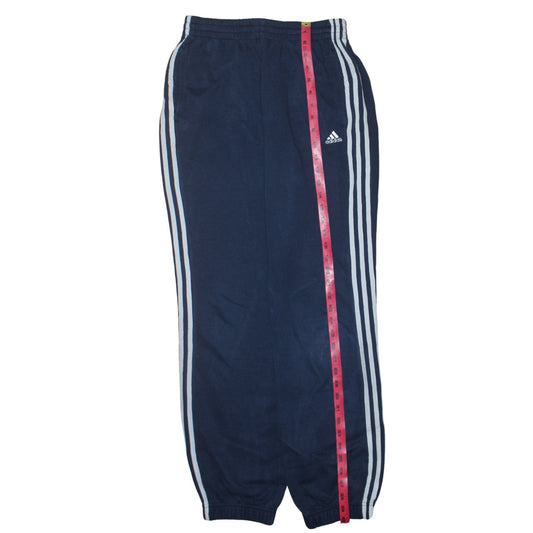 Adidas Boys Blue Jogger Trousers 16 Years Fleece Lined Sportswear Essentials
