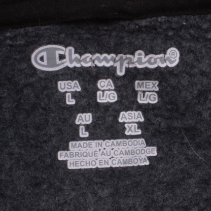 Champion Men's Grey Fleece Full Zip Jacket Size L