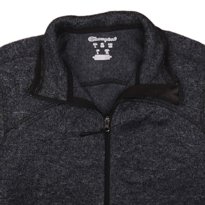 Champion Men's Grey Fleece Full Zip Jacket Size L