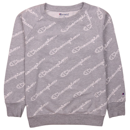 Champion Boys Grey XL Crew Neck Pullover Fleece Sweatshirt