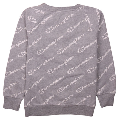 Champion Boys Grey XL Crew Neck Pullover Fleece Sweatshirt