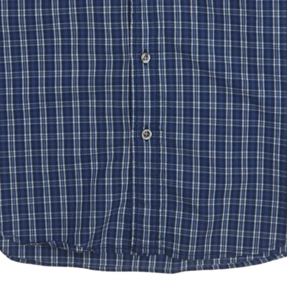 Timberland Men's Blue Check Long Sleeve Button-Up Shirt L
