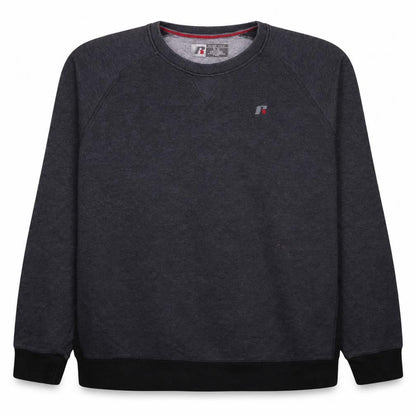 Russell Men’s Grey XL Crew Neck Fleece Sweatshirt Pullover