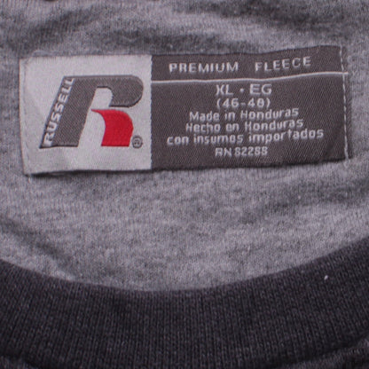 Russell Men’s Grey XL Crew Neck Fleece Sweatshirt Pullover