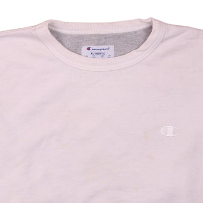 Champion Men's Beige Crew Neck Pullover Sweatshirt L