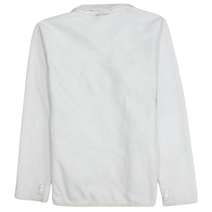 The North Face Women's White Fleece Full Zip Jacket Size M