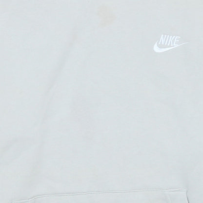Nike Men's White Pullover Hoodie Small Regular Fit Fleece
