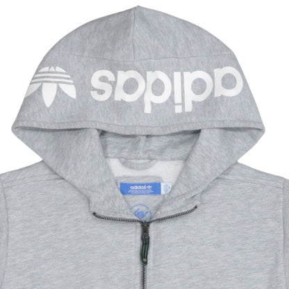 Adidas Men's Grey Sleeveless Full Zip Hoodie Vest M