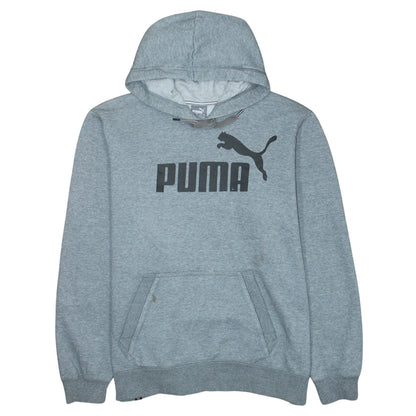 Mens UK Size XL PUMA Grey Pullover Hoodie