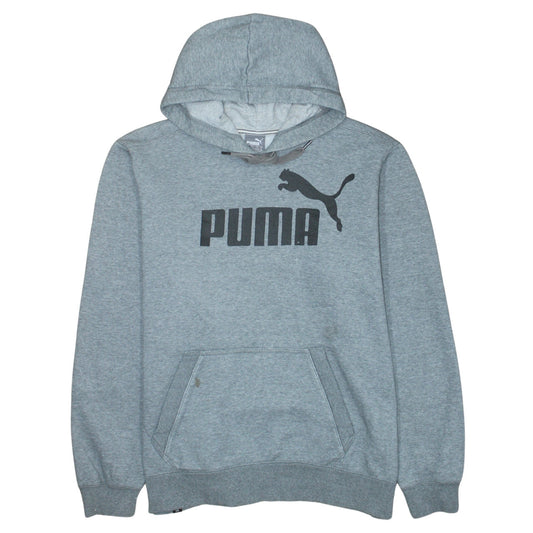 Mens UK Size XL PUMA Grey Pullover Hoodie