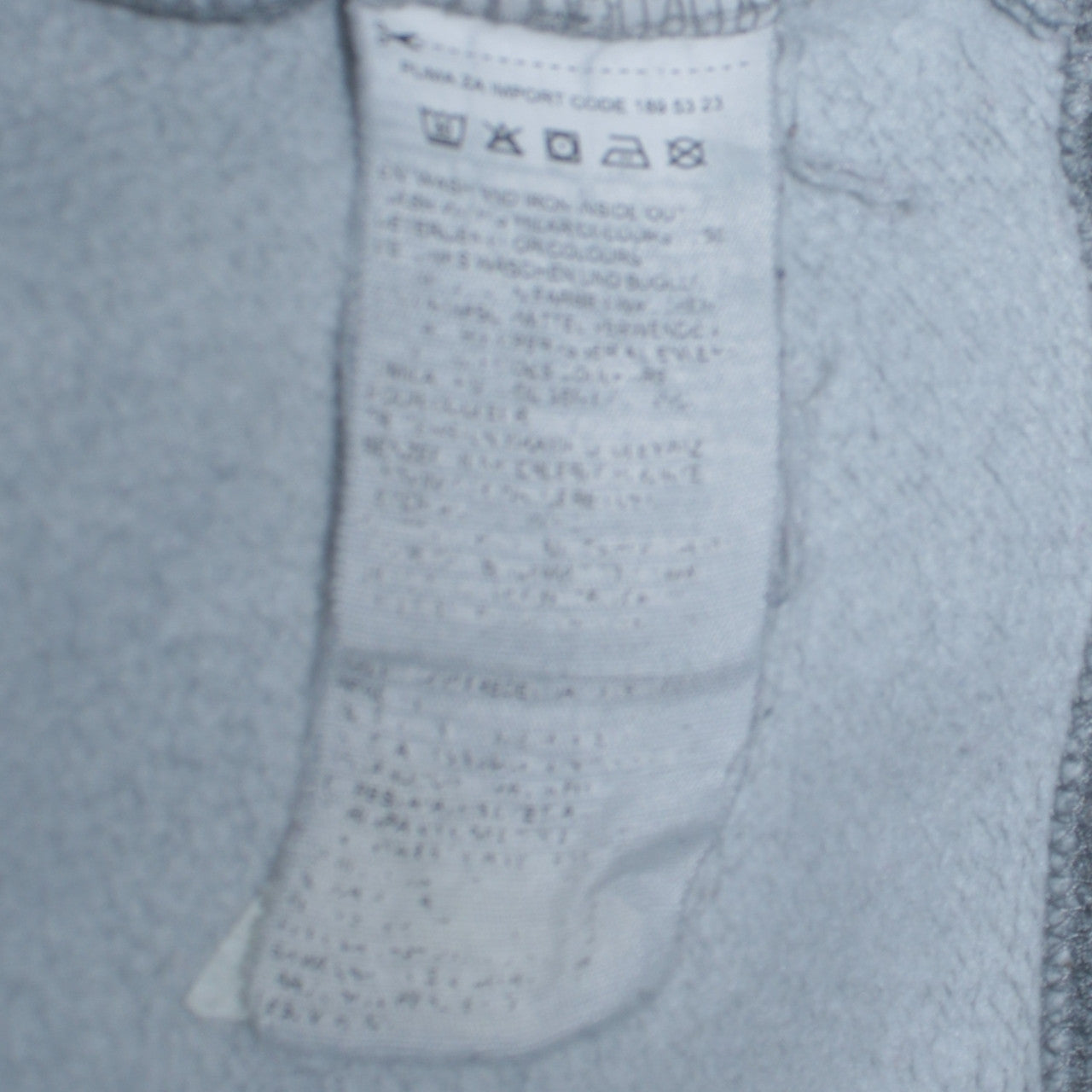 Mens UK Size XL PUMA Grey Pullover Hoodie