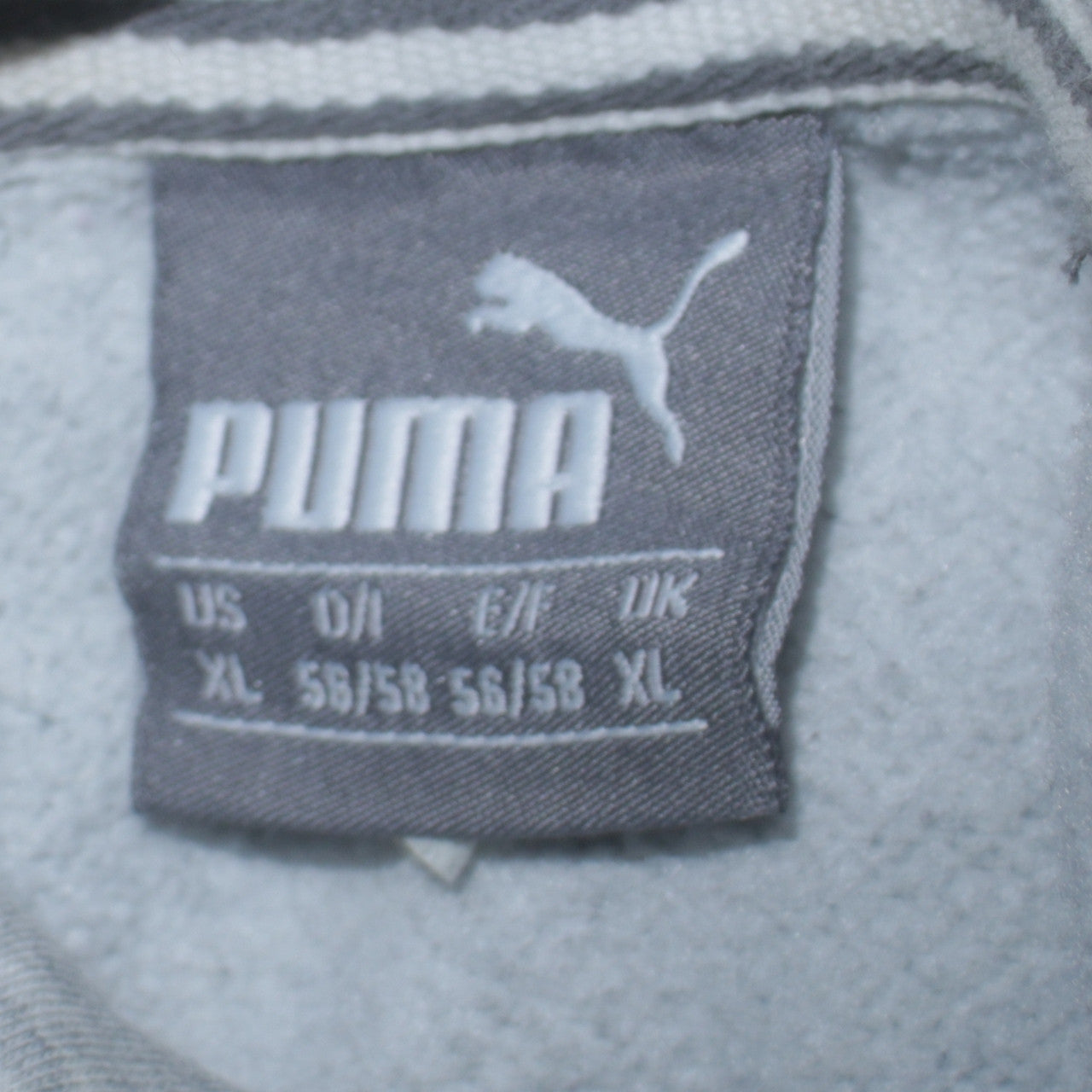 Mens UK Size XL PUMA Grey Pullover Hoodie