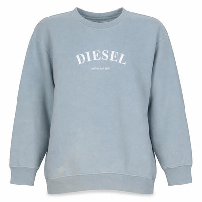 Womens UK Size L Diesel Blue Pullover Sweatshirt