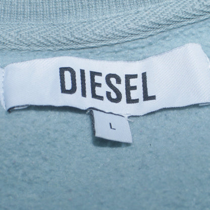 Womens UK Size L Diesel Blue Pullover Sweatshirt