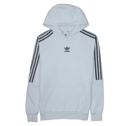 Mens UK Size S adidas White Pullover Hoodie
