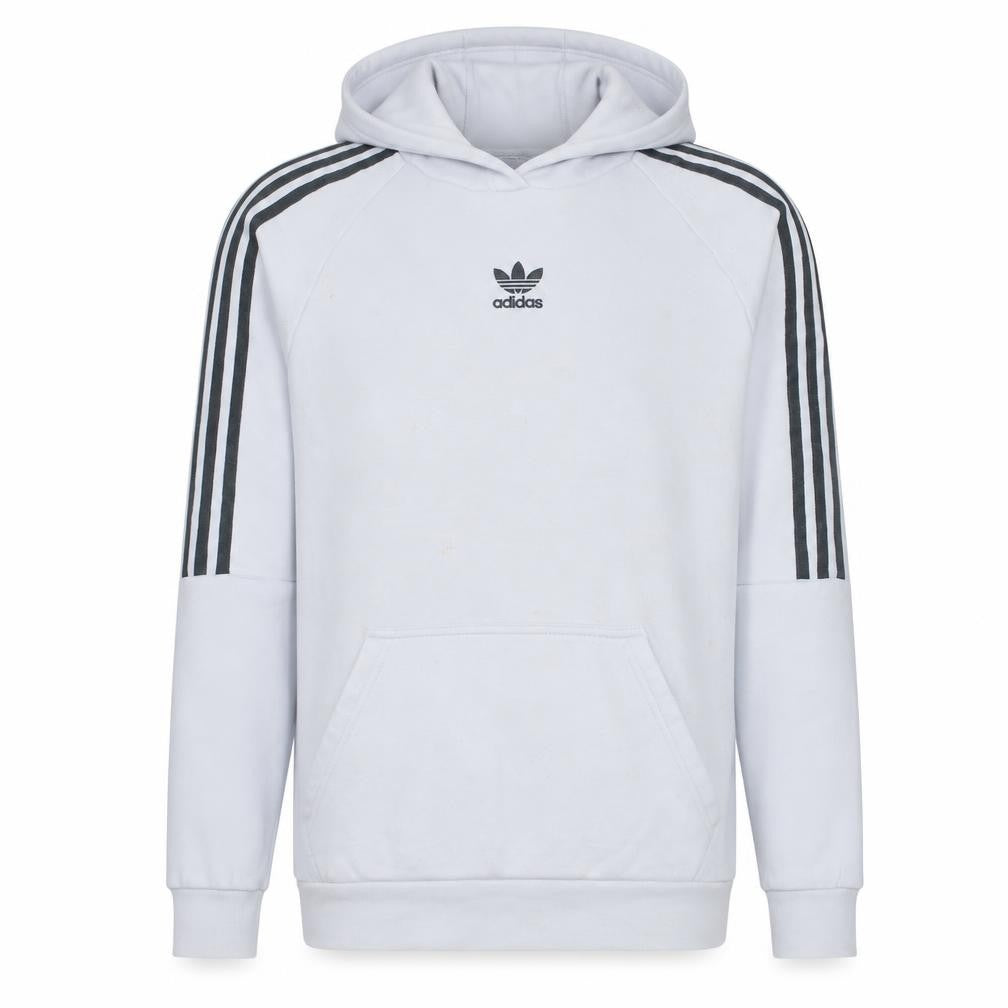 Mens UK Size S adidas White Pullover Hoodie