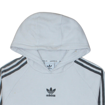 Mens UK Size S adidas White Pullover Hoodie