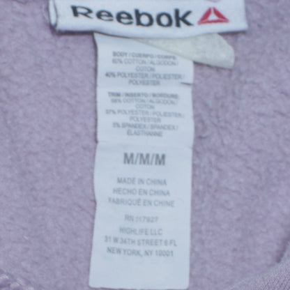 Womens UK Size M Reebok Purple Pullover Hoodie