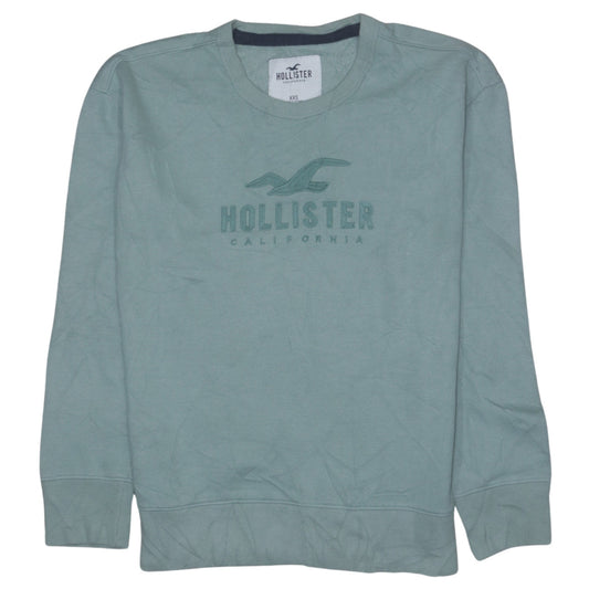 Mens UK Size XS Hollister Green Pullover Sweatshirt