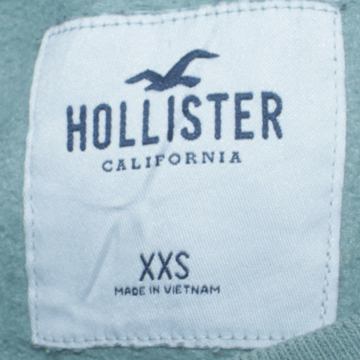 Mens UK Size XS Hollister Green Pullover Sweatshirt
