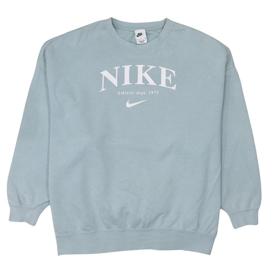 Womens UK Size S Nike Blue Pullover Sweatshirt