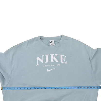 Womens UK Size S Nike Blue Pullover Sweatshirt
