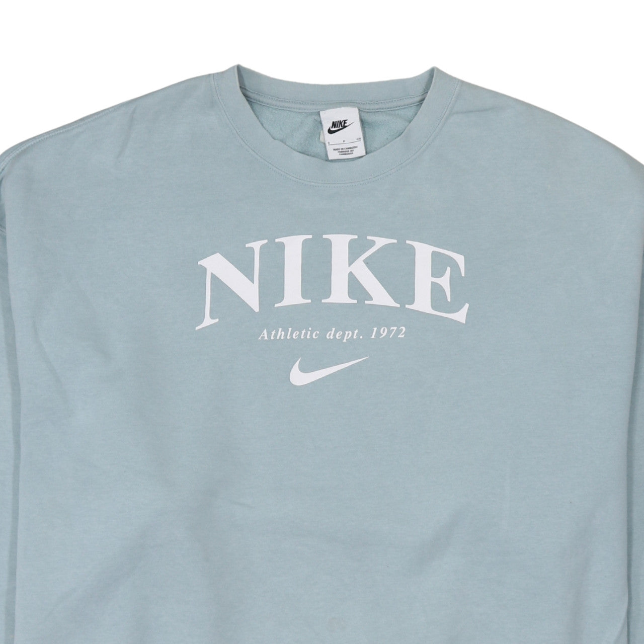 Womens UK Size S Nike Blue Pullover Sweatshirt