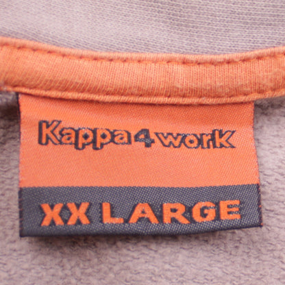 Mens UK Size 2XL Kappa Brown Full Zip Sweatshirt