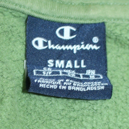 Mens UK Size S Champion Green Pullover Hoodie