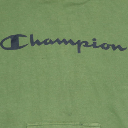 Mens UK Size S Champion Green Pullover Hoodie
