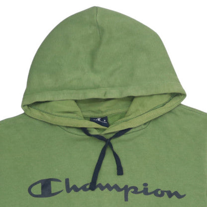 Mens UK Size S Champion Green Pullover Hoodie