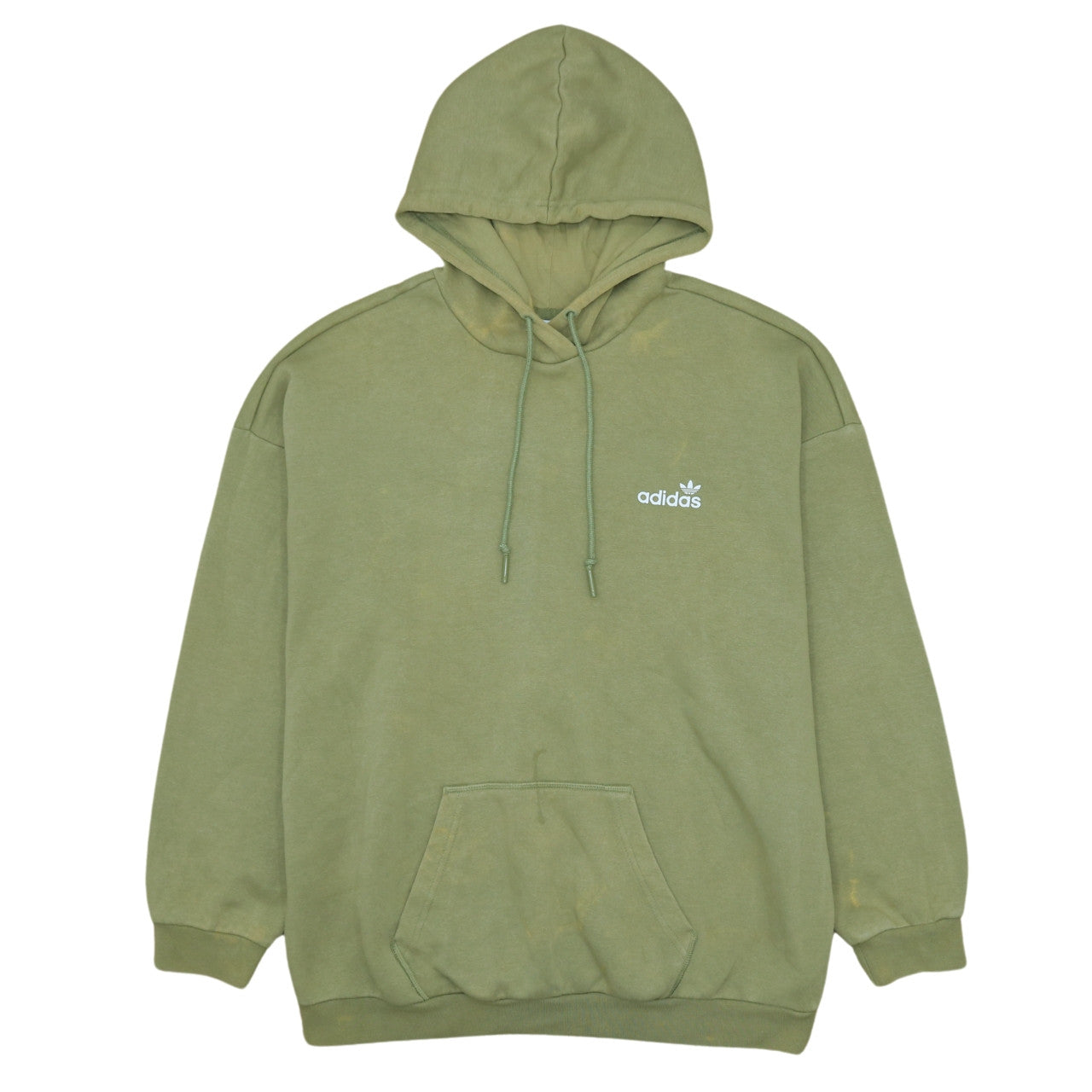 Womens UK Size L adidas Green Pullover Hoodie