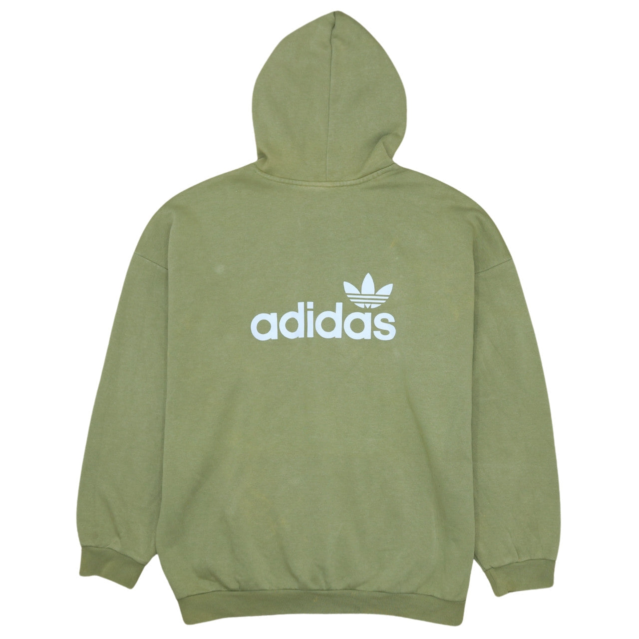 Womens UK Size L adidas Green Pullover Hoodie