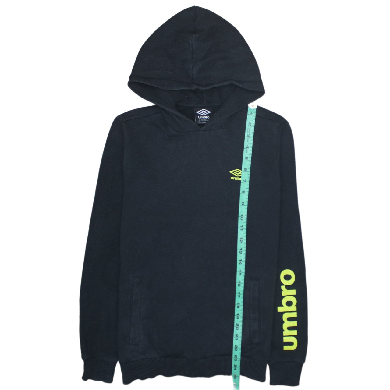 Boys UK Size 176 Umbro Black Pullover Hoodie