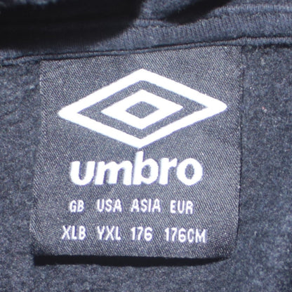 Boys UK Size 176 Umbro Black Pullover Hoodie