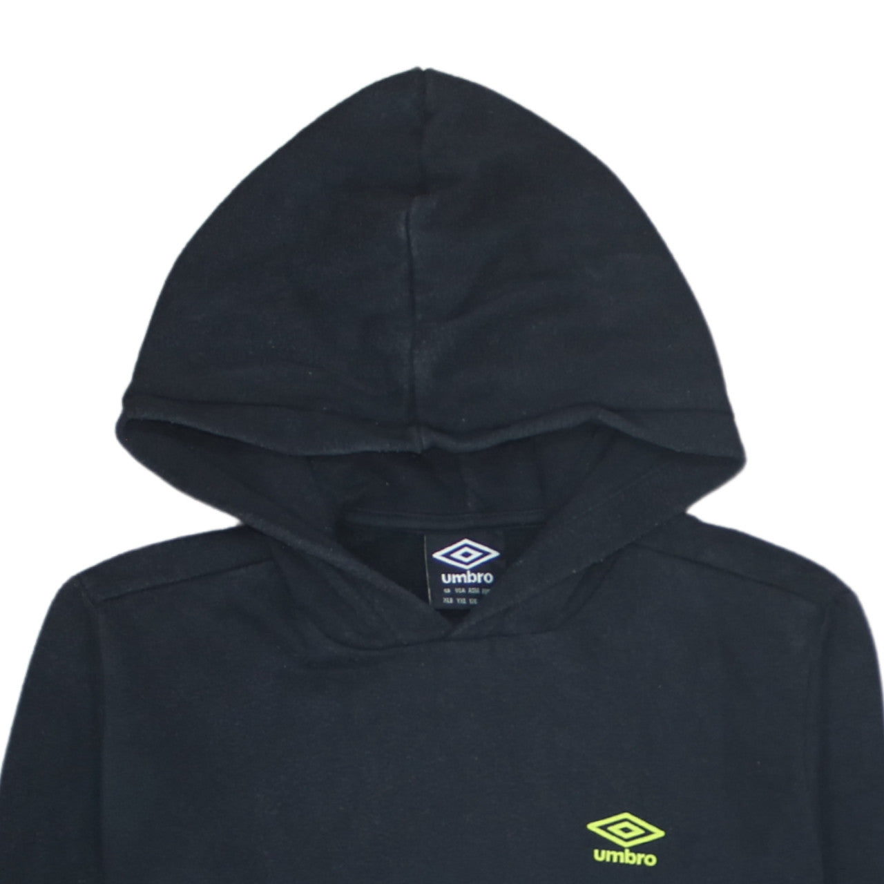 Boys UK Size 176 Umbro Black Pullover Hoodie