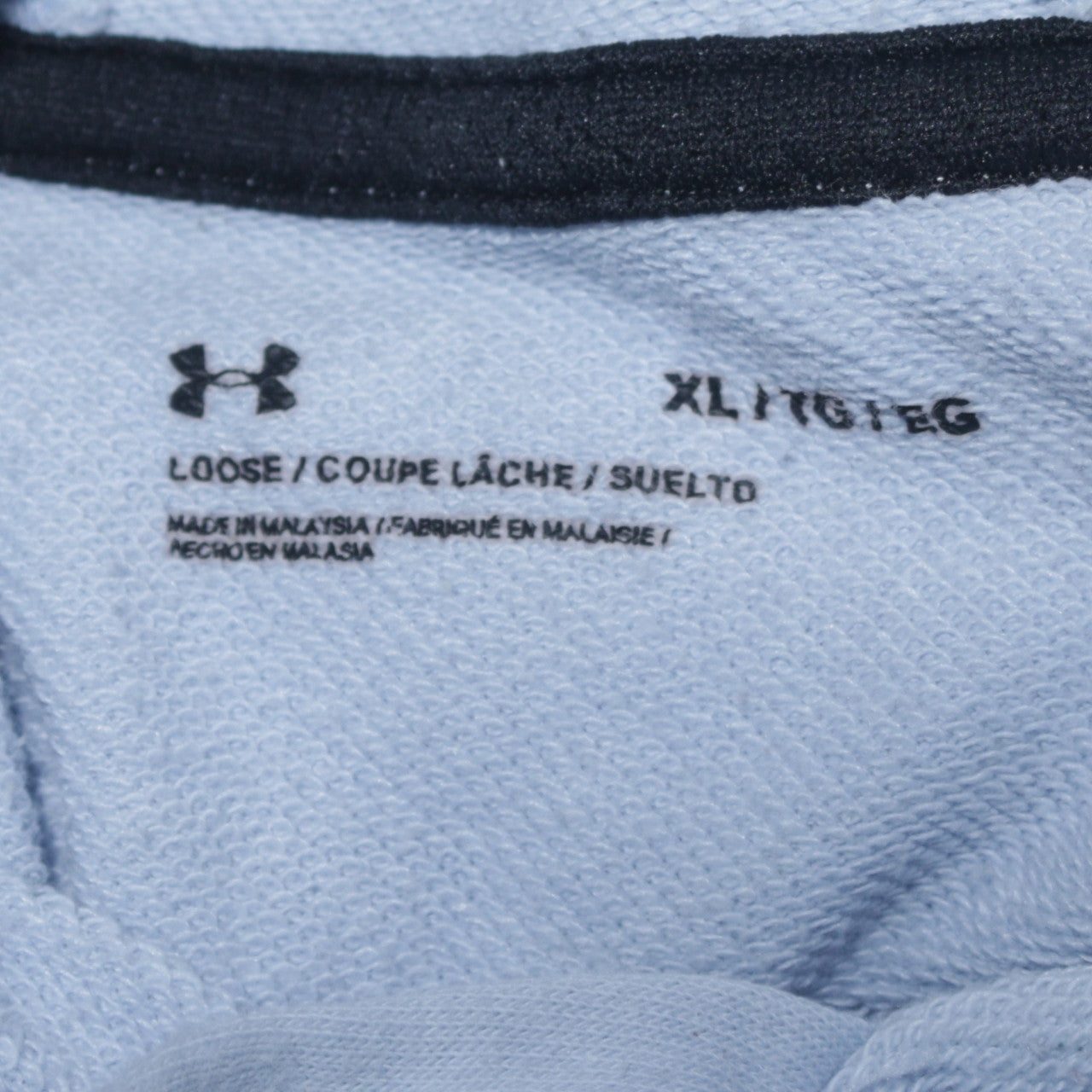 Mens UK Size XL Under armour Blue Pullover Hoodie