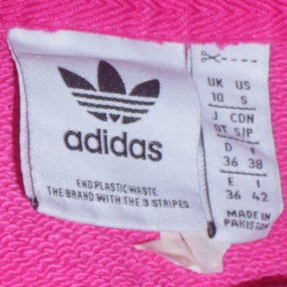 Womens UK Size S adidas Pink Pullover Hoodie