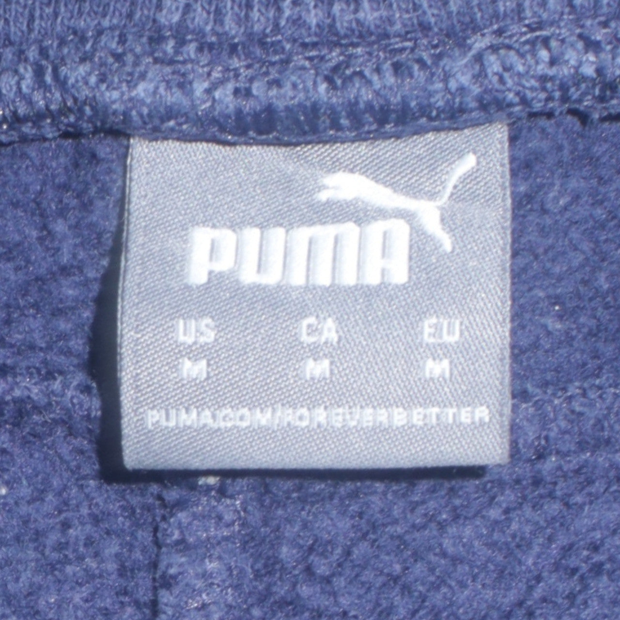 Mens UK Size M PUMA Regular Fit Jogger Blue Trousers