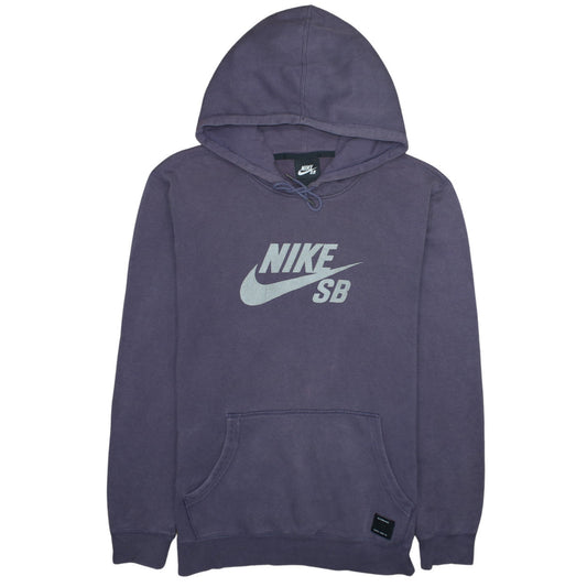 Womens UK Size M Nike Purple Pullover Hoodie