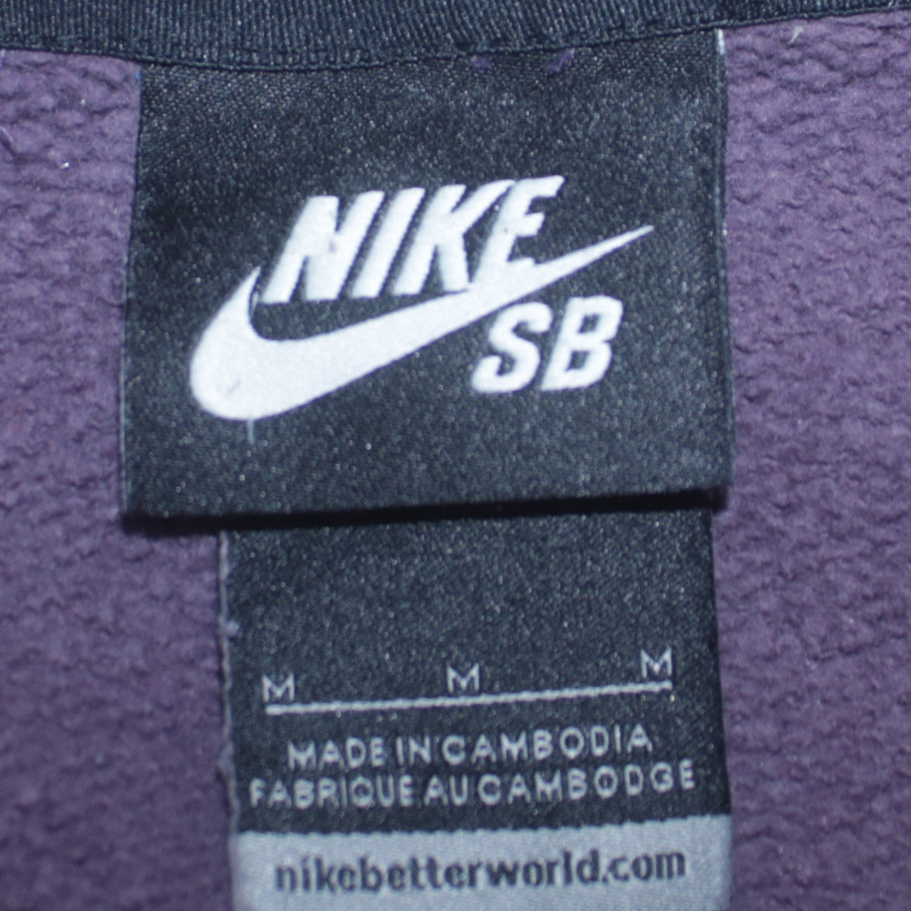 Womens UK Size M Nike Purple Pullover Hoodie