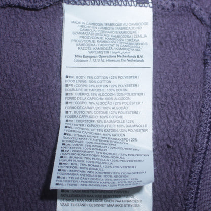 Womens UK Size M Nike Purple Pullover Hoodie