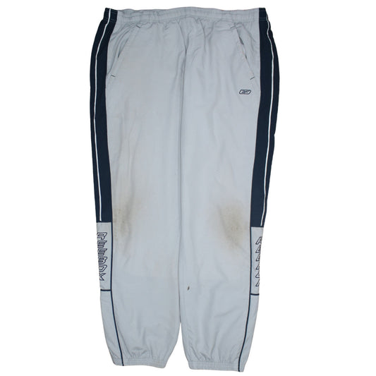 Mens UK Size L Reebok Regular Fit Track Pants Grey Trousers