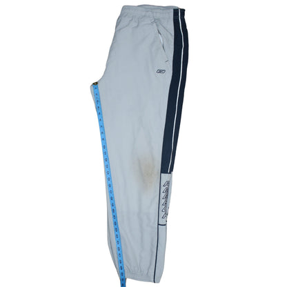 Mens UK Size L Reebok Regular Fit Track Pants Grey Trousers