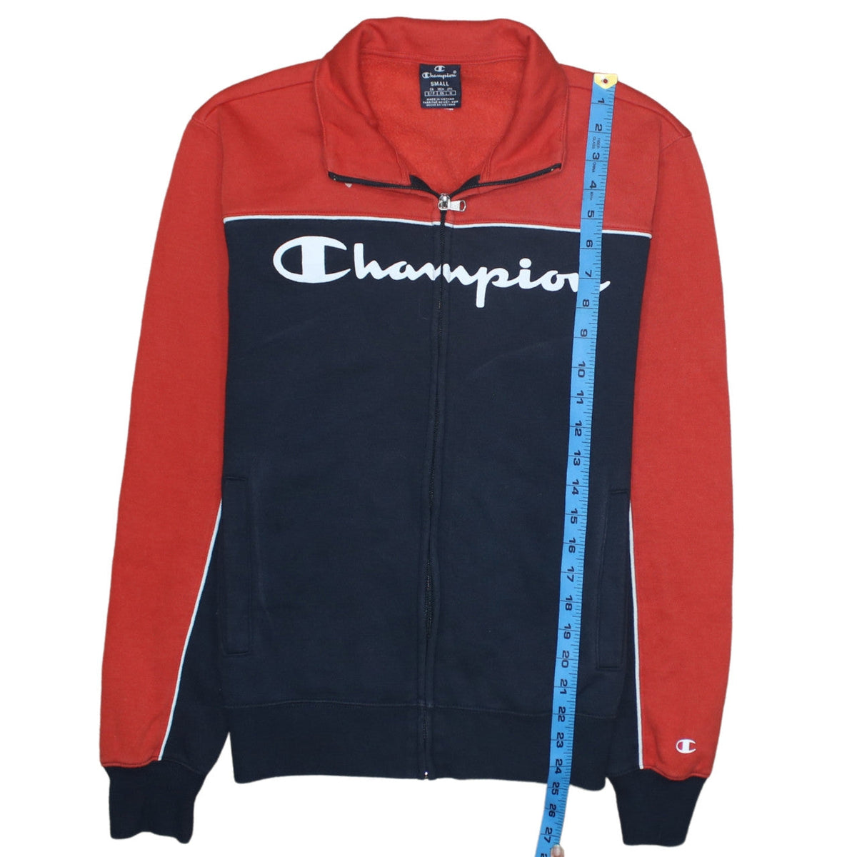 Mens UK Size S Champion Multicoloured Full Zip Sweatshirt