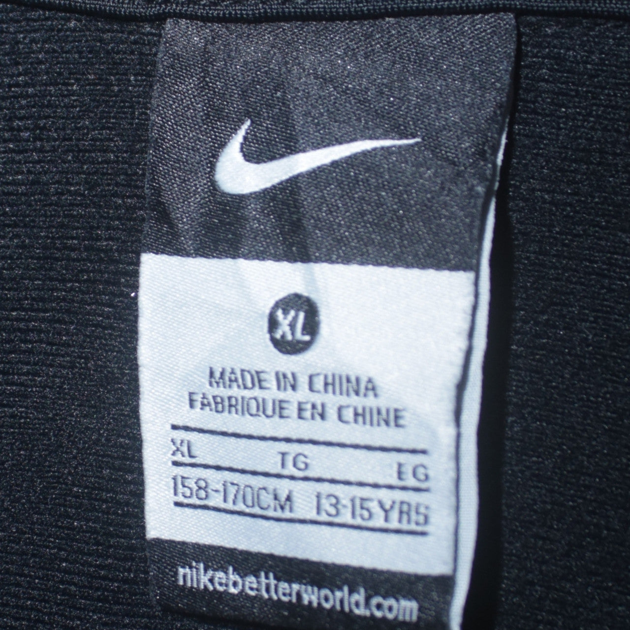 Boys UK Size XL Nike Black Full Zip Hoodie