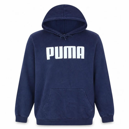 Mens UK Size XL PUMA Blue Pullover Hoodie