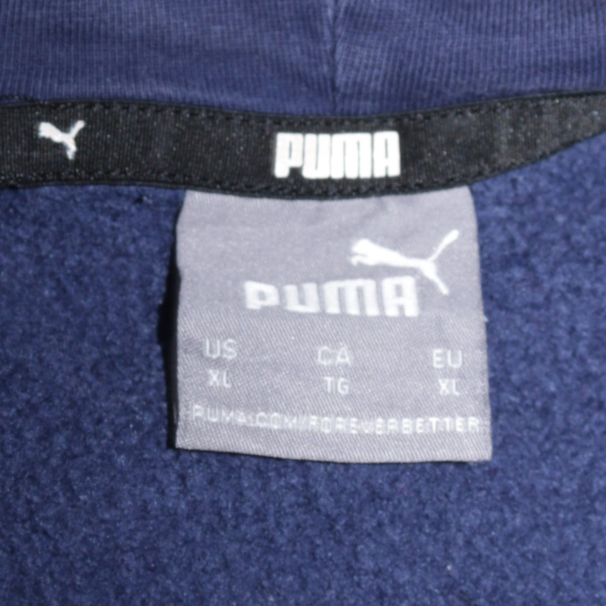 Mens UK Size XL PUMA Blue Pullover Hoodie