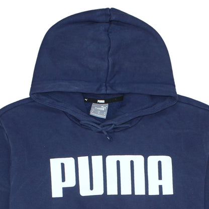 Mens UK Size XL PUMA Blue Pullover Hoodie